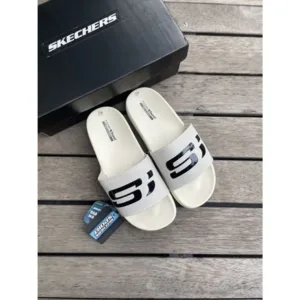 Skechers Hyper Burst Slides Gambix 2.0 Cream For Men (BSF533)