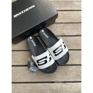 Skechers Hyper Burst Slides Gambix 2.0 White For Men (BSF534)