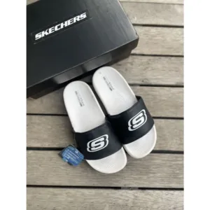 Skechers Hyper Burst Slides Milky White For Men (BSF538)