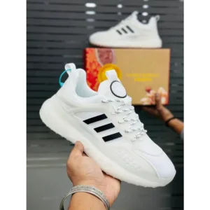 Adidas Style White/Black Sneakers For Men (LAZ406)