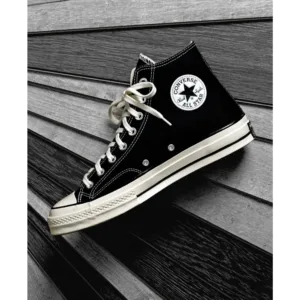 Converse Chuck 70 Taylor Canvas Black Shoes For Men (LAZ420)