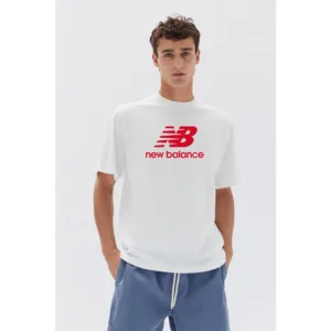 Premium Cotton New Balance T-shirt White For Men (WA237)