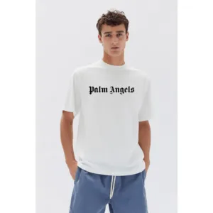 Premium Cotton Palm Angels T-shirt White For Men (WA249)