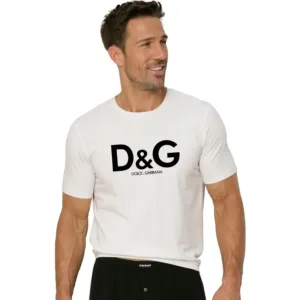 Premium Cotton Dolce & Gabbana T-shirt White For Men (WA276)