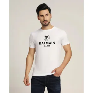 Premium Cotton Balmain T-shirt White For Men (WA310)