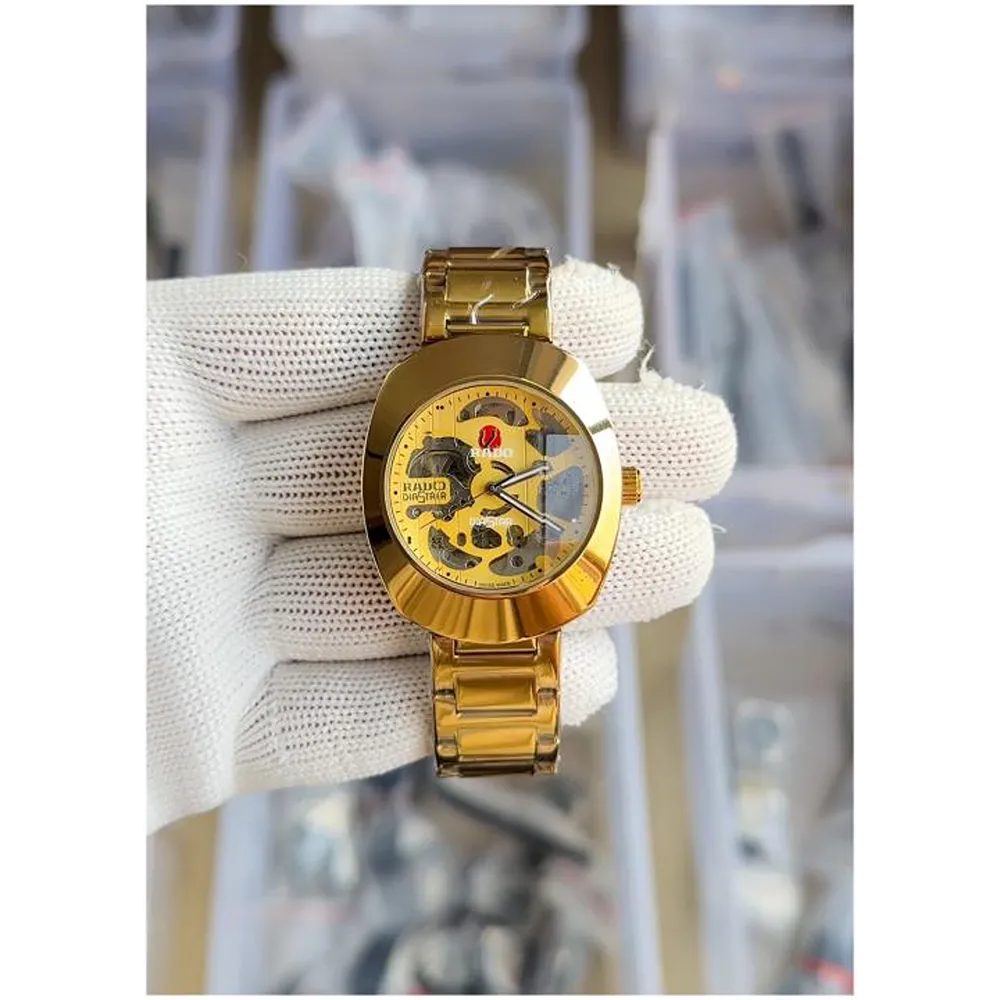 Rado Watch Diastar Automatic Skeleton Gold For Men (FIT541)