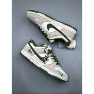 Nike Stussy x SB Dunk Low White Green Shoes For Men (BOT1207)