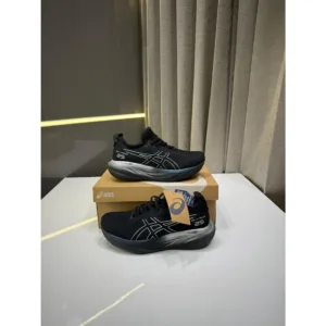 Asics Gel Nimbus 25 Platinum Black Shoes For Men (LAB828)