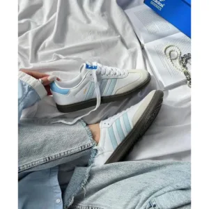 Adidas Samba Halo Blue Shoes For Men (LAB1731)