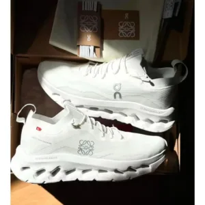 On Cloud X Loewe Triple White Shoes For Men (LAB1775)