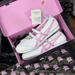 Onitsuka Tiger Mexico 66 Ballerina White Pink Shoes For Women (BSF1047)