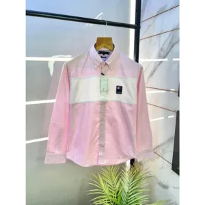 Trendy Tommy Hilfiger Shirt Pink Oxford For Men (BOT1001)