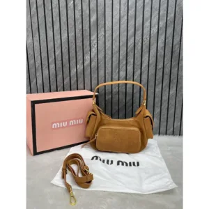 Stylish Miu Miu Multi Pocket Shoulder Bag With Og Box Dust Cover For Women (FT652)