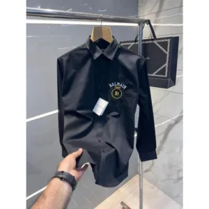 Trendy Balmain Paris Shirt Black For Men (BOT1059)
