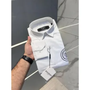 Trendy Balmain Paris Shirt White For Men (BOT1060)