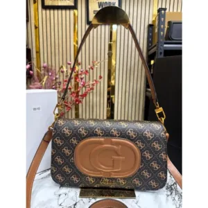 Stylish Guess Eco Flap Shoulder Bag Mietta With Box And Dust Bag For Women (SZ767)