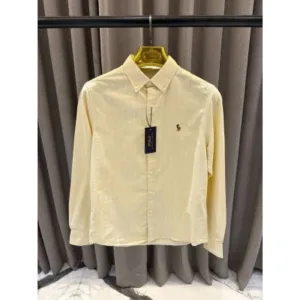 Trendy Ralph Lauren Lining Shirt Yellow For Men (BOT1081)