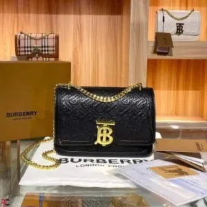 Stylish Burberry Tb Monogram Shoulder Bag With Box Dust Bag For Women (FT684)