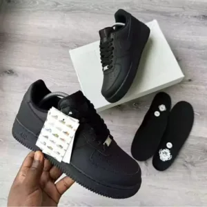 Premium Nike Air Force 1 Black Shoes For Men (FT498)