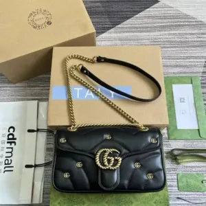 Stylish Gucci Gg Marmont Shoulder Bag With Og Box And Dust Bag For Women (SZ771)