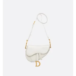 Premium Dior Saddle Small Bag With Og Box White For Women (TB11)