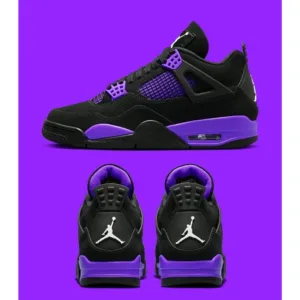 Premium Nike Jordan Retro 4 Purple Thunder Shoes For Men (SL665)