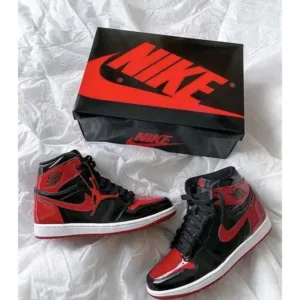 Imported Air Jordan 1 Retro High Og Patent Bred Shoes For Men (FT709)