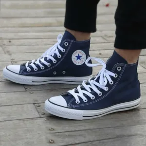 Premium Converse All Star High Blue Shoes For Men (FT483)