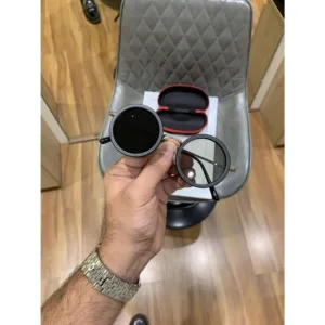 Thin gold Round Sunglasses