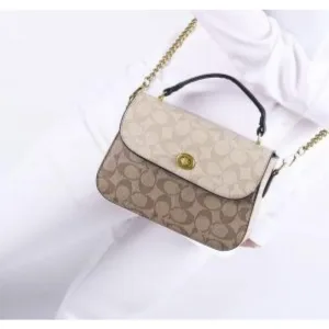 Premium Coach Marlie Top Handle Bag With Og Box & Dust Bag For Women (TB13)