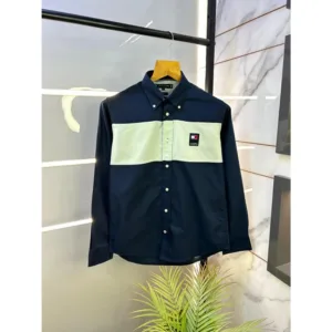 Trendy Tommy Hilfiger Shirt Navy Oxford For Men (BOT1002)