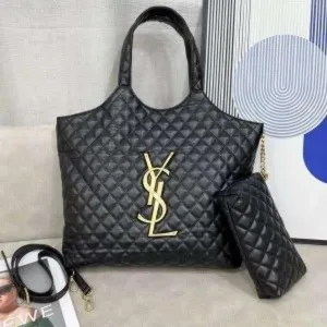 Trendy YSL Saint Laurent Satchel Bag Black For Women (FT932)