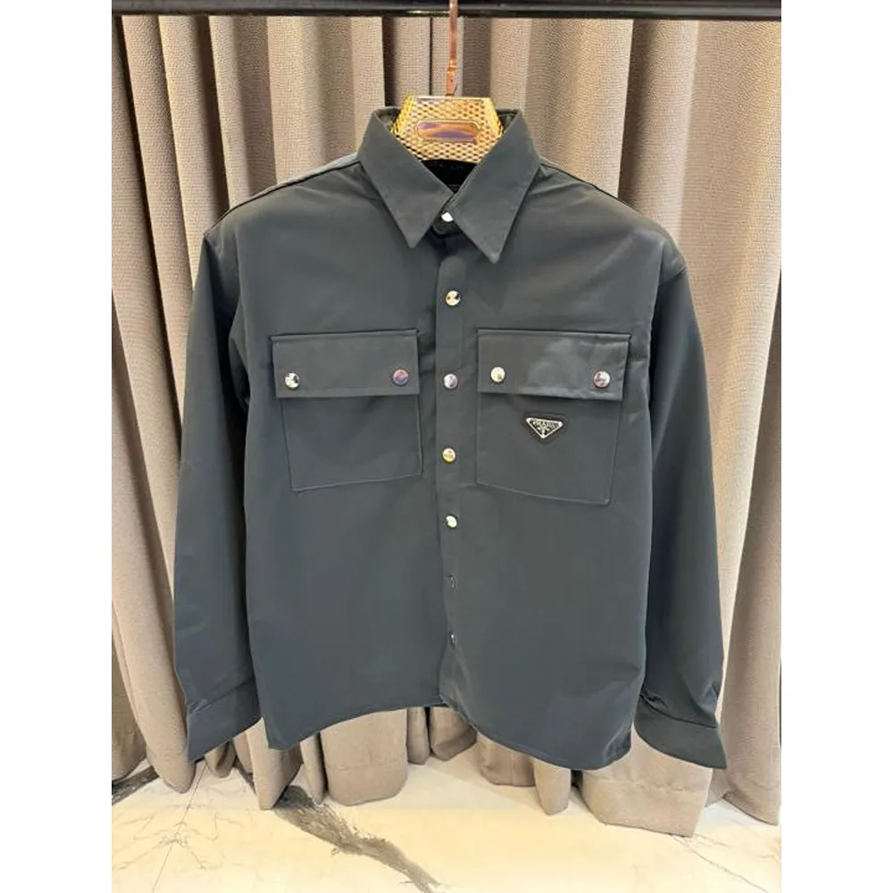 Trendy Prada Milano Shirt Navy For Men (BOT1016)