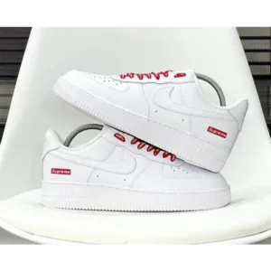 Premium Nike Air Force 1 Supreme White Shoes For Men (SL757)