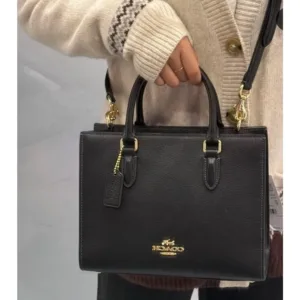 Premium Coach Maggi Small Tote Bag Signature Canvas With Box Dust Bag For Women (TB69)