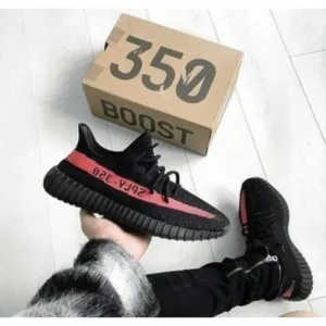 Imported Adidas Yeezy 350 V2 Core Black Red Shoes For Men (FT716)