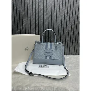 Premium Coach Dempsey Handbag Blue With Og Box Dust Cover For Women (SZ757)