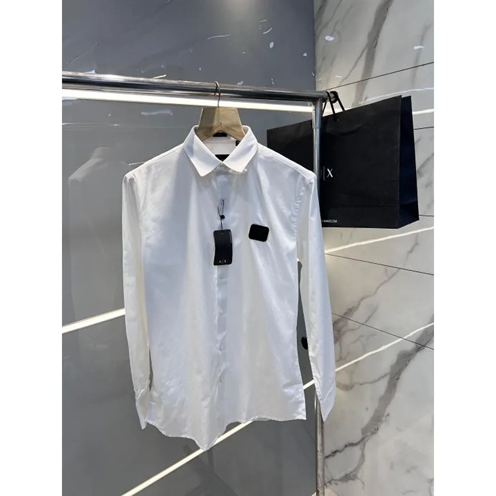 Trendy Armani Exchange Cotton Shirt White For Men (BOT1023)