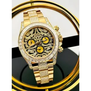 Rolex Watch Oyster Perpetual Tiger Gold For Men (SL816)