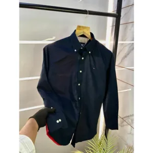 Trendy Tommy Hilfiger Shirt Black Back Printed For Men (BOT1026)