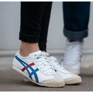 Premium Onitsuka Tiger Mexico 66 White Blue Shoes For Men (FT403)
