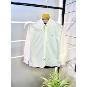 Trendy Tommy Hilfiger Shirt White Back Printed For Men (BOT1025)