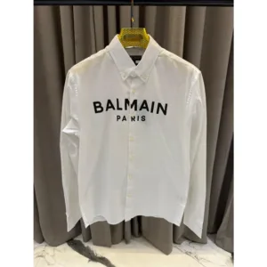 Trendy Balmain Full Sleeves Shirt White For Men (BOT1028)