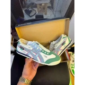 Trendy Onitsuka Tiger Slip On Costume Panda Prank Green Shoes For Men (SL742)