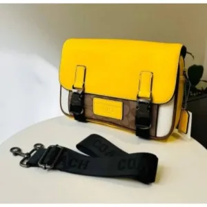 Trendy Coach Crossbody Bag Signature Canvas With Dust Bag For Women (CSO1414)