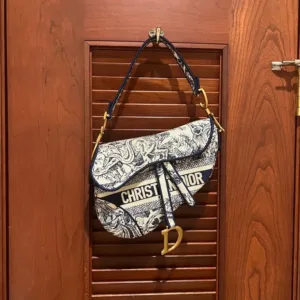 Premium Dior Saddle Handle Bag Safari Print With Og Box For Women (TB88)