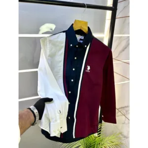 Trendy Us Polo Oxford Shirt Navy For Men (BOT1043)