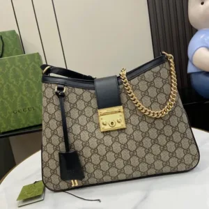 Stylish Gucci Gg Padlock Shoulder Bag With Og Box & Dust Bag For Women (FT646)