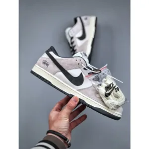 Premium Nike Stussy X Sb Dunk Low White Grey Shoes For Men (FT787)