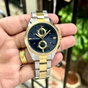 Premium Emporio Armani Claudio Watch Blue Dial For Men (LAZ740)